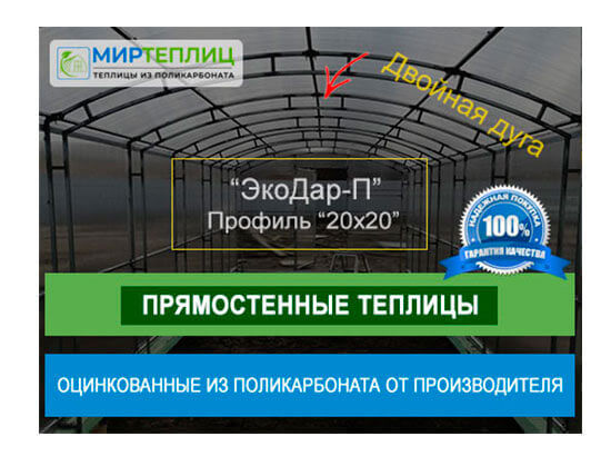 Купить прямостенную теплицу оцинкованную из поликарбоната по низкой цене и высокого качества в Челябинске!